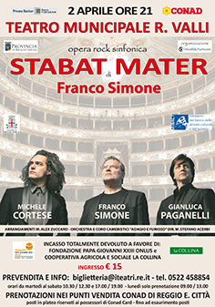 volantino opera rock sinfonica 'Stabat Mater'